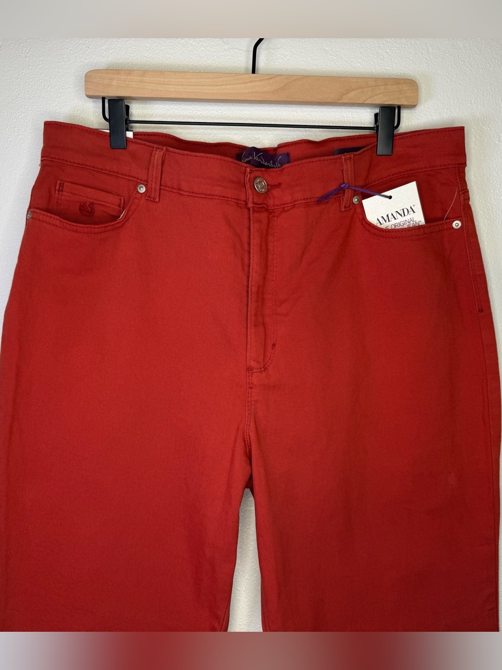Gloria Vanderbilt Amanda Classic Rise Jeans in Autumn Blaze Women’s Size 18 - Picture 5 of 15